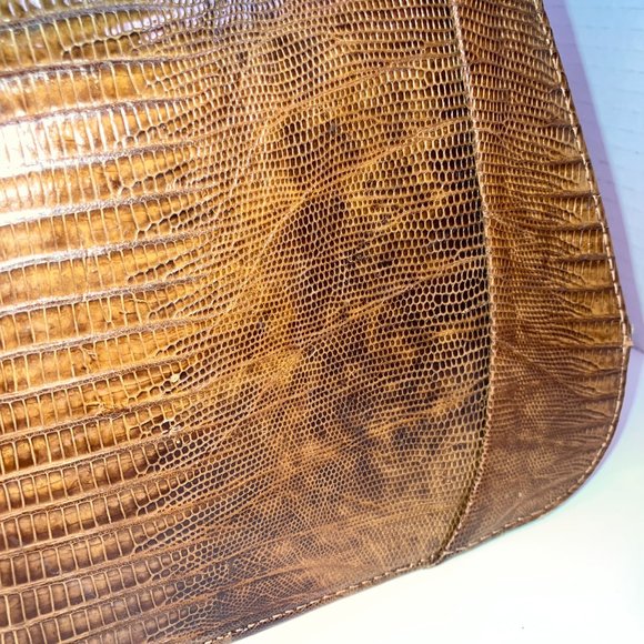 Palizzio NY Vintage Genuine Lizard Handbag - Picture 6 of 17